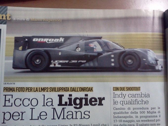 SPYSHOT: Nieuwe Ligier JS P2 test op Le Mans